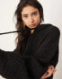 Фото #4 товара ASOS EDITION boucle knit oversized hoodie in black