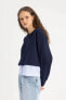 Kadın Sweatshirt Lacivert C1285ax/nv251