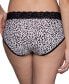 Women's Flattering Lace Hi-Cut Panty Underwear 13280, extended sizes available