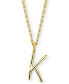 Amelia Initial 16" Pendant Necklace in 14K Gold