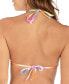 Juniors' Ombre Tie-Dyed Triangle Bikini Top