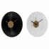 Фото #1 товара Настенное часы DKD Home Decor Белый Чёрный Белый/Черный Железо Пластик современный 30 x 4 x 30 cm (2 штук)