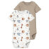 ფოტო #1 პროდუქტის NAME IT Animal Short Sleeve Body 2 Units