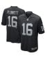 Фото #1 товара Men's Jim Plunkett Black Las Vegas Raiders Game Retired Player Jersey