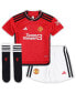 Toddler Boys and Girls Red Manchester United 2023/24 Home Mini Kit