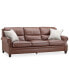 Фото #1 товара Marick 93" Leather Roll Arm Sofa, Created for Macy's