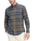 Фото #1 товара Men's Big & Tall Westley Regular-Fit Plaid Button-Down Brushed Twill Shirt