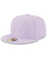 Фото #1 товара Men's Lavender New York Yankees 2023 Spring Color Basic 59FIFTY Fitted Hat