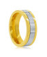 Фото #2 товара Кольцо METALLO Stainless Steel CZ Band Gold & Silver Plated