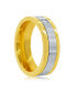 Кольцо METALLO Stainless Steel CZ Band Gold & Silver Plated Gold & Silver - фото #2