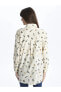 AYMİRA GİYİMDEN İŞ YERİ VE GÜNLÜK KULLANNIM İÇİN Desenli Uzun Kollu Oversize Kadın Gömlek Tunik