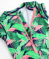 ფოტო #2 პროდუქტის Big Girls Short Sleeve One Piece Rash Guard