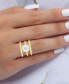 3-Pc. Set Cubic Zirconia Ring & Bands in 14k Gold-Plated Sterling Silver