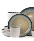 Modern Dot 16 Piece Luxurious Stoneware Dinnerware Set