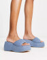 Фото #1 товара Daisy Street chunky sole sandals in denim