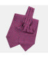 Фото #2 товара Men's Ostuni - Silk Ascot Cravat Tie for Men - Magenta