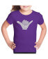 ფოტო #1 პროდუქტის Big Girl's Word Art T-shirt - TOP WORLDWIDE SURFING SPOTS