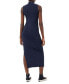 Фото #2 товара Women's Sweeter Sweater Sleeveless High-Neck Dress