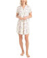 ფოტო #1 პროდუქტის Women's Garden Grove Printed Short-Sleeve Sleepshirt