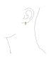 ფოტო #3 პროდუქტის Bridal AAA CZ Emerald Cut Bezel Set Milgrain Edge Cubic Zirconia Mini Hoop Huggie Earrings For Women Wedding Prom Holiday Formal Party 0.5" Diameter