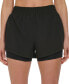 Women's Solid Double-Layer Training Shorts