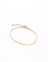 Lost Souls stainless steel 18ct gold plated snake chain bracelet