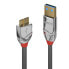 Фото #9 товара Кабель Lindy USB 3.0 Type A to Micro-B Cromo Line 2м (серый)