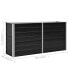 Фото #2 товара Garden Raised Bed Anthracite 63"x15.7"x30.3" Galvanized Steel