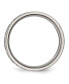 ფოტო #2 პროდუქტის Titanium Polished Serenity Prayer Flat Wedding Band Ring