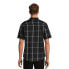 Фото #5 товара George Poplin Shirt Men’s Size Medium Black Plaid Short Sleeves Button Down