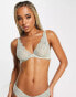 Фото #8 товара Hunkemoller Bliss lace non padded plunge bra in green