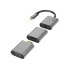 Фото #1 товара Hama 00200306 - 0.15 m - USB Type-C - Mini DisplayPort/HDMI/VGA - Male - Female - Straight