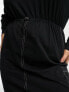 ASOS DESIGN Curve long sleeve maxi sweat dress in black