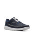 Фото #3 товара Clarks Gaskill Lace 26164647 Mens Blue Nubuck Lifestyle Sneakers Shoes
