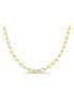 Фото #2 товара Paperclip Link 16" Chain Necklace, in 18k Gold-Plated Sterling Silver or Sterling Silver, Created for Macy's