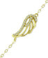 ფოტო #3 პროდუქტის Cubic Zirconia Wing Chain Ankle Bracelet, Created for Macy's