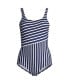 Фото #1 товара Plus Size Long Chlorine Resistant Soft Cup Tugless Sporty One Piece Swimsuit