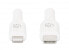Manhattan USB-C to Lightning Cable - Charge & Sync - 1m - White - For Apple iPhone/iPad/iPod - Male to Male - MFi Certified (Apple approval program) - 480 Mbps (USB 2.0) - Hi-Speed USB - Lifetime Warranty - Box - White - USB C - Lightning - 1 m - Male - Male