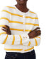 ფოტო #1 პროდუქტის Women's Marloe Striped Button Front Cardigan