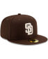 Фото #3 товара Men's Brown San Diego Padres Alternate Authentic Collection On-Field 59FIFTY Fitted Hat