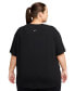 Фото #2 товара Plus Size One Relaxed Dri-FIT Shorts-Sleeve Top