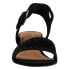 TOMS Rosa Block Heels Womens Black Casual Sandals 10011697