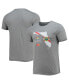 Фото #4 товара Men's Heathered Gray Arnold Palmer Invitational Florida State Flag Tri-Blend T-shirt