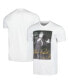 Фото #2 товара Men's White Elvis Presley Gold Signature T-shirt