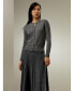 ფოტო #5 პროდუქტის Women's Cable-Knit Cashmere Crewneck Cardigan