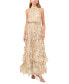 ფოტო #1 პროდუქტის Women's Sleeveless Cascade-Ruffle Maxi Dress