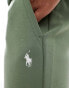 Polo Ralph Lauren icon logo double knit sweat shorts in mid green CO-ORD