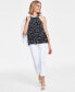 Women's Pleated Chain-Trim Top, Created for Macy's