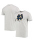 Фото #2 товара Men's Heathered Gray Notre Dame Fighting Irish School Logo Performance Cotton T-shirt