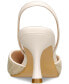 ფოტო #5 პროდუქტის Women's Lynn Pointed-Toe Raffia Kitten-Heel Slingback Pumps
